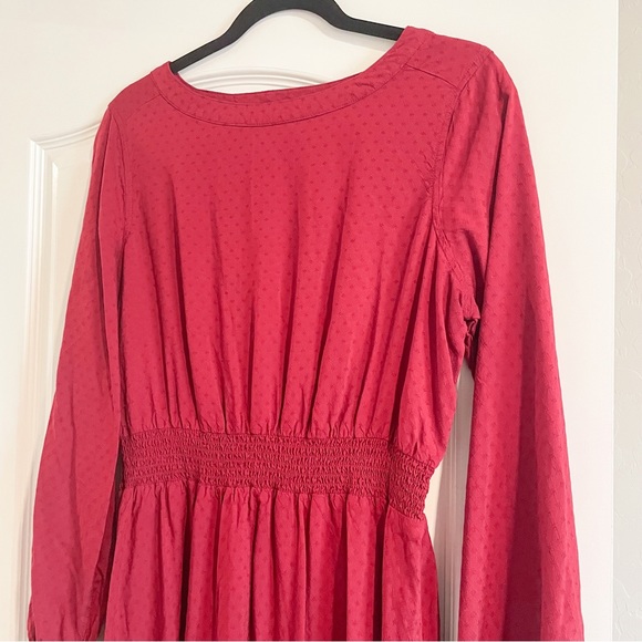 CROFT & BARROW red dot midi dress - Picture 4 of 6